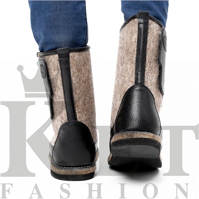 Сапоги мужские войлочные Мансур, на липучках, войл. подошва