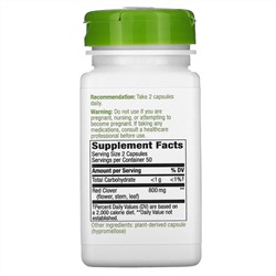 Nature's Way, красный клевер, цветы и надземная часть растения, 400 мг, 100 вегетарианских капсул