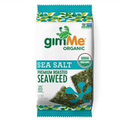 gimMe, Premium Roasted Seaweed, Sea Salt, 0.35 oz (10 g)