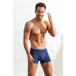 Трусы, набор - 3 штуки муж BeGood UMJ1203B Underwear темно-синий принт/бургунди/темно-синий