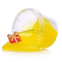 Слайм "Стекло" желтый с желтыми блестками, шармик, 90 гр