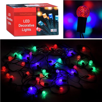 Электрогирлянда Шарик, 36 ламп, цветная