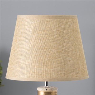 Настольная лампа с абажуром RISALUX «Овация», 1×Е14, 40 Вт, бежевый, 22×22×31 см