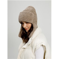 Шапка-ушанка женская