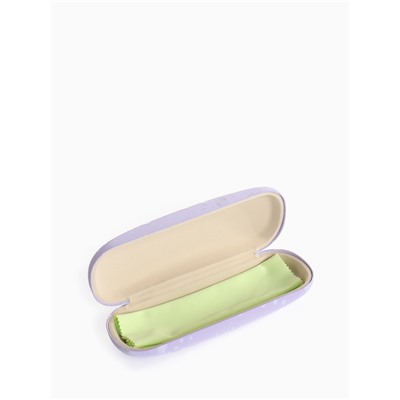 Футляр для очков на хлопушке, с принтом, размер 16×6×3 см, фиолетовый