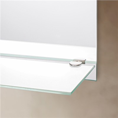 Зеркало интерьерное настенное «Райские птицы», с пескоструйной графикой, с фьюзингом, с полочкой, 35×45 см