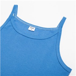 Топ на бретелях женский MINAKU: Basic line, голубой, размер 42