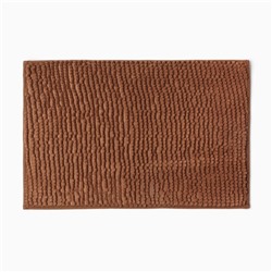 Коврик для ванной «Этель. Букли», 38×58 см, кофейный