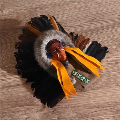 Маска «Индеец Ахига», 15×6×20 см, МИКС