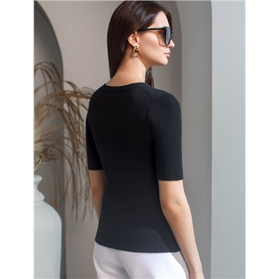 Джемпер тонкой вязки из вискозы с нейлоном