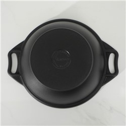Кастрюля KUKMARA «Традиция», 2 л, 28×22.5×10.5 см, антипригарное покрытие, литой алюминий, чёрная