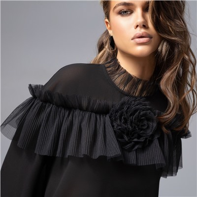 Блуза изящная и женственная, Мелодия сердца (ночь)