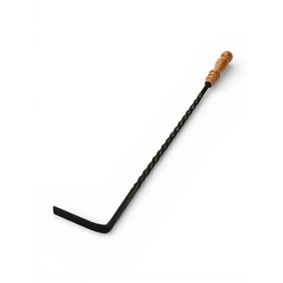 Кочерга для камина, печи, мангала «Патина», кованая, с деревянной ручкой, h=70 см