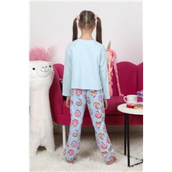 Пижама для девочки Единопончик-1 (Голубой)