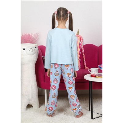 Пижама для девочки Единопончик-1 (Голубой)