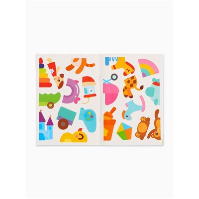 Книги «Наклейки-половинки», набор 4 шт. по 12 стр., А5, Малышарики