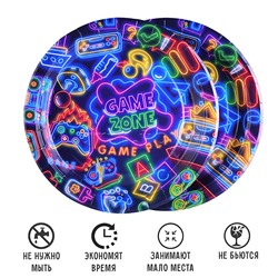 Набор посуды одноразовой "Game zone" тарелки (10 шт.)