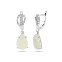 Серьги из серебра агат, СП11