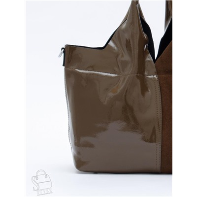 Сумка женская кожаная 98184-3MSS army green Velina Fabbiano-Safenta