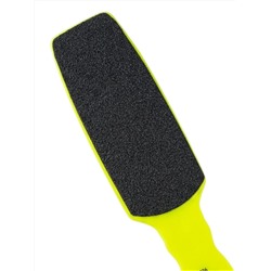 Mertz Тёрка педикюрная двусторонняя абразивная 100/180 грит / 426, неоновый желтый 6690