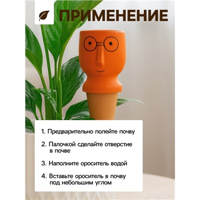 Автополив для комнатных растений «Который выжил», 14×4.6 см, керамика, набор 4 шт., МИКС