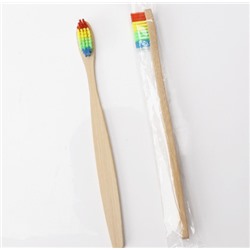 Зубная щетка из бамбука Bamboo "РАДУГА" 1 шт.