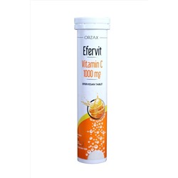 ORZAX EFERVIT VITAMIN C 1000 мг 20 шипучих таблеток