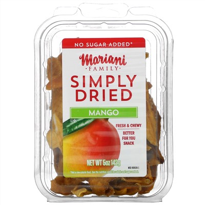 Mariani Dried Fruit, Family, Simply Dried, Mango, 5 oz ( 142 g)