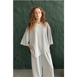 Блузка женская  ASY105/01/Серый меланж