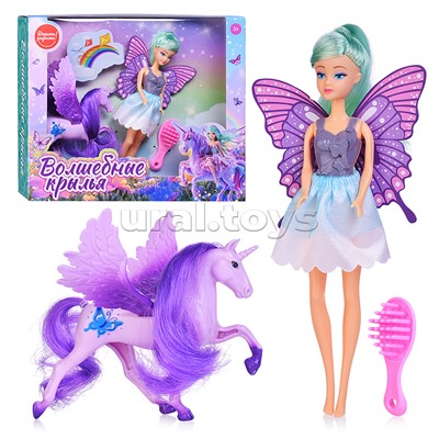 Кукла с лошадкой "Волшебные крылья" в коробке