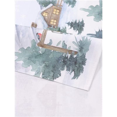 Дорожка новогодняя на стол «Этель» Forest animals 30×70 ± 5 см, 100% хл, саржа 190 г/м²
