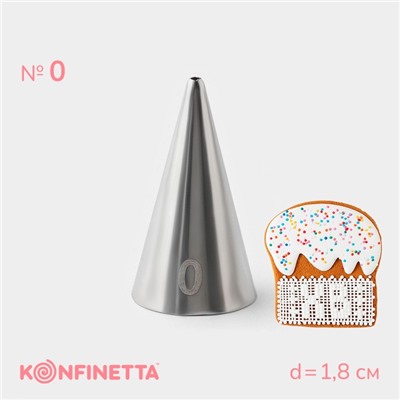 Насадка кондитерская KONFINETTA «Круг», d=1.8 см, № 0