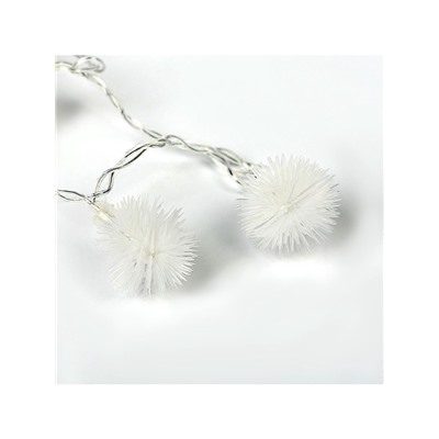 Гирлянда «Занавес» 2×1.5 м с насадками «Ёжики», IP20, прозрачная нить, 360 LED, свечение мульти (RG/RB), мигание, 220 В