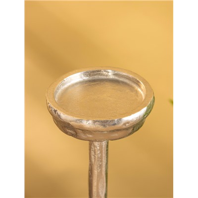 Подсвечник для свечи 9 см «Грэй», 39 см, металл, золото