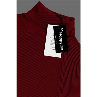 Женская водолазка в рубчик Happyfox