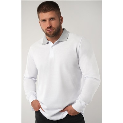 Мужской базовый лонгслив-поло Happyfox