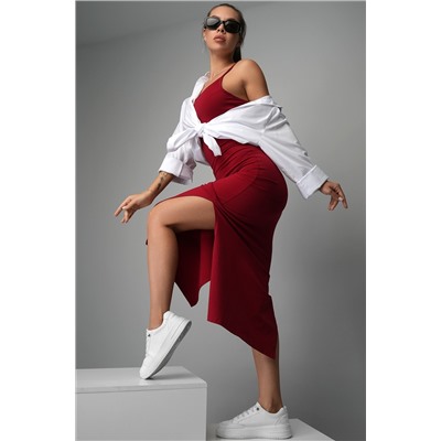 Женское платье-сарафан с разрезами Happyfox