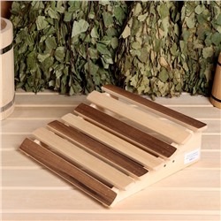 Подголовник анатомический для бани и сауны «Термо», 30×34×10 см, деревянный, «Добропаровъ»