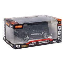 Машина метал. инерционная, М1:36, 4 открыв. двери "Парк Техники" джип черный