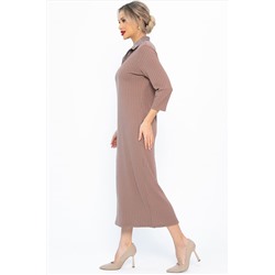 Платье трикотажное Каприччио (коричневое) П14591-10М