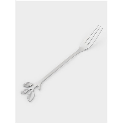 Вилка десертная Magistro «Вудс», длина 12 см, нержавеющая сталь, серебристая