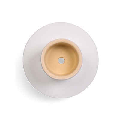 Декоративное кашпо для цветов «Кристофер», 13×13×8 см, керамическое, белое