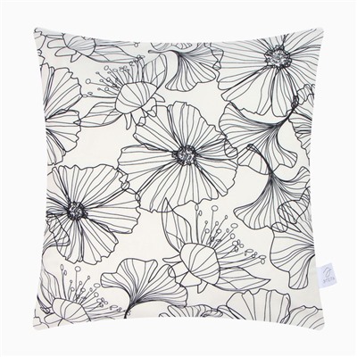 Набор декоративных наволочек «Blossom» - 4 шт., 40×40 см, велюр