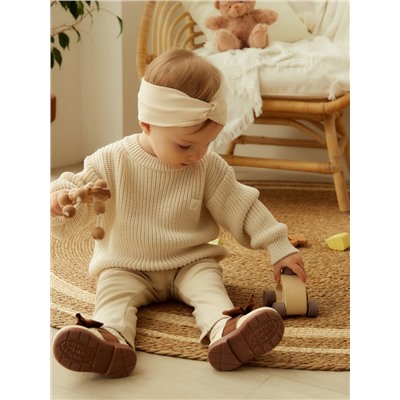 Джемпер вязаный SL Home, рост 68-74 см, молочный