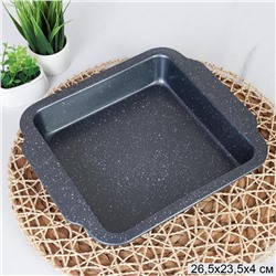 Форма для выпечки прямоугольная 27х24x4.5см Мрамор / RSD-35 /уп 50/ 0,432/ 26,5 (20) х 4,5