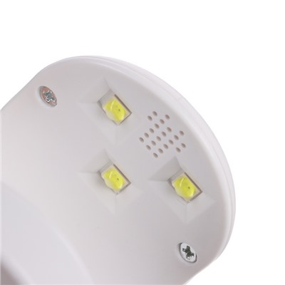 Лампа для маникюра Luazon LUF-07, UV/LED, 3 диода, 16 Вт, для типс, USB, белая