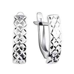 Серьги из серебра без вставки, Л-11840