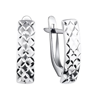 Серьги из серебра без вставки, Л-11840