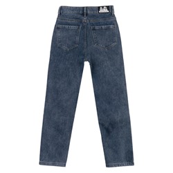 Брюки текстильные джинсовые утепленные флисом для девочек