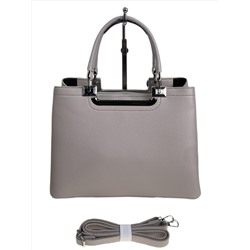 Женская сумка из искусственной кожи, цвет светло серый